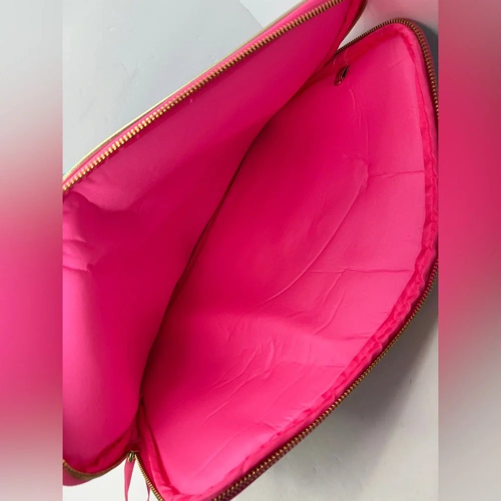 Lilly Pulitzer Laptop Sleeve Pouch Seabreeze Blue Walking On Sunshine - Picture 9 of 11